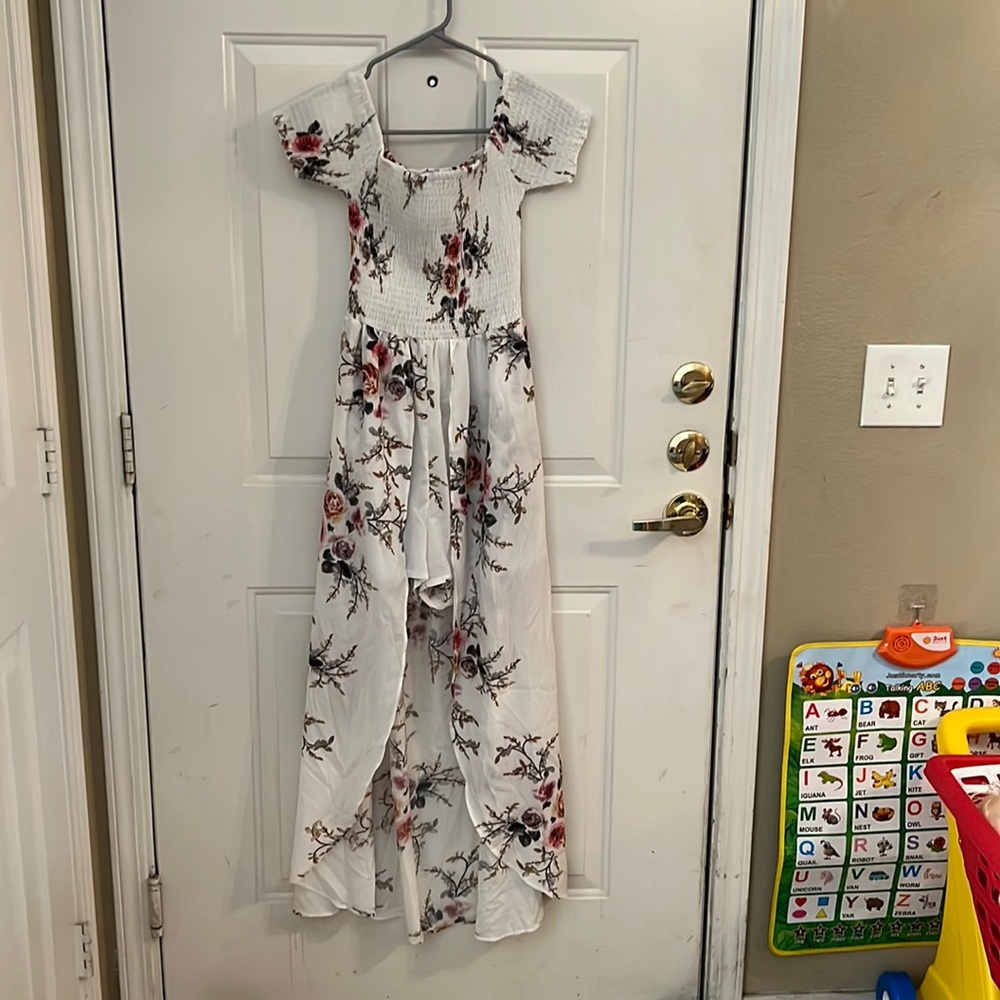 Floral dress with shorts